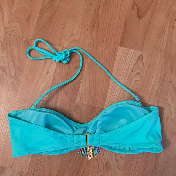 Victoria’s Secret Bikini Top with beautiful beaded detail. Size Small - Picture 2 of 6